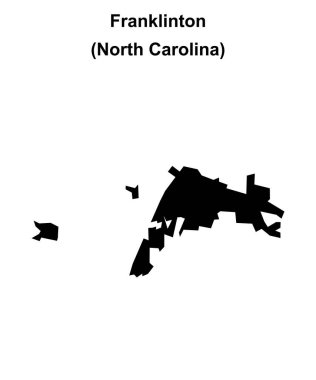 Franklinton (Kuzey Carolina) boş ana hat haritası