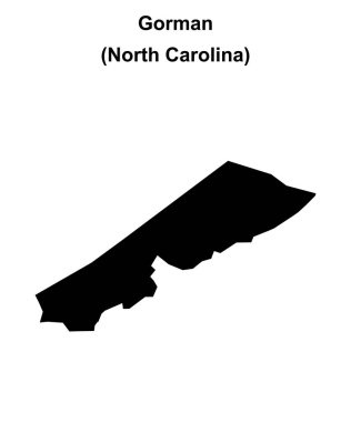 Gorman (Kuzey Carolina) boş ana hat haritası
