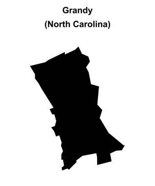 Grandy (Kuzey Carolina) boş ana hat haritası