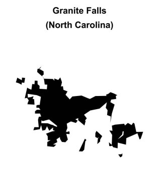 Granite Falls (Kuzey Carolina) boş ana hat haritası