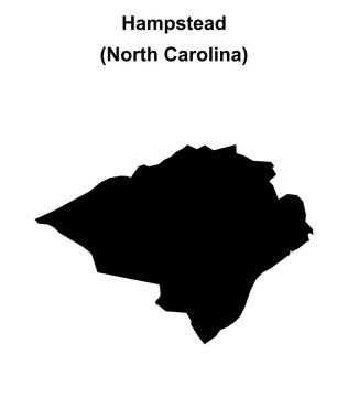 Hampstead (Kuzey Carolina) boş ana hat haritası