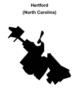 Hertford (Kuzey Carolina) boş ana hat haritası