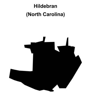 Hildebran (Kuzey Carolina) boş ana hat haritası