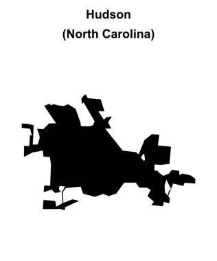 Hudson (Kuzey Carolina) boş ana hat haritası
