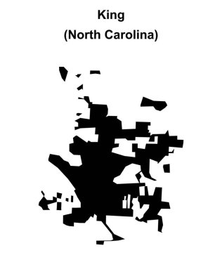 King (Kuzey Carolina) boş ana hat haritası