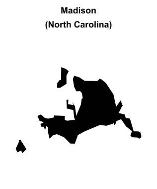 Madison (Kuzey Carolina) boş ana hat haritası