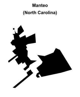 Manteo (Kuzey Carolina) boş ana hat haritası