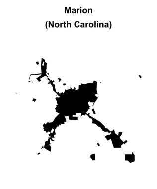 Marion (Kuzey Carolina) boş ana hat haritası