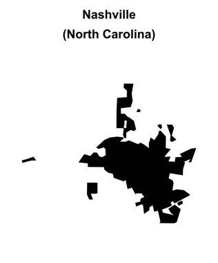Nashville (Kuzey Carolina) boş ana hat haritası