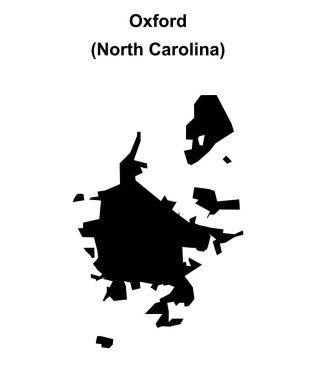 Oxford (Kuzey Carolina) boş ana hat haritası