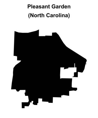 Pleasant Garden (Kuzey Carolina) boş ana hat haritası