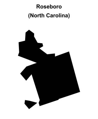 Roseboro (Kuzey Carolina) boş ana hat haritası