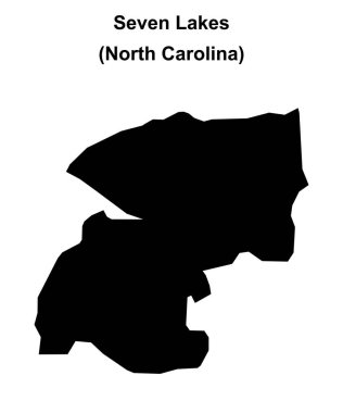 Yedi Göller (Kuzey Carolina) boş ana hat haritası