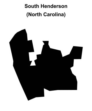Güney Henderson (Kuzey Carolina) boş ana hat haritası