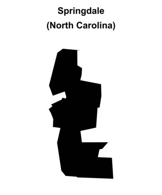 Springdale (Kuzey Carolina) boş ana hat haritası