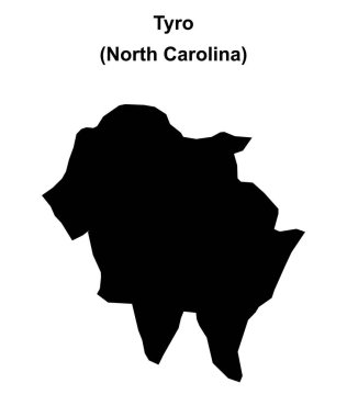 Tyro (Kuzey Carolina) boş ana hat haritası