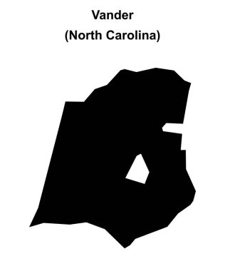 Vander (Kuzey Carolina) boş ana hat haritası