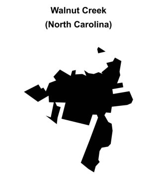 Walnut Creek (Kuzey Carolina) boş ana hat haritası
