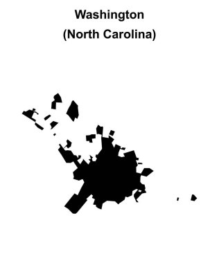 Washington (Kuzey Carolina) boş ana hat haritası