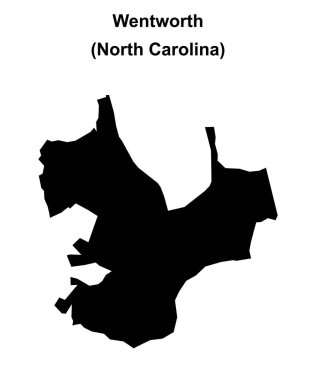 Wentworth (Kuzey Carolina) boş ana hat haritası