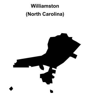 Williamston (Kuzey Carolina) boş ana hat haritası