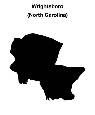 Wrightsboro (Kuzey Carolina) boş ana hat haritası