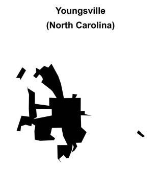 Youngsville (Kuzey Carolina) boş ana hat haritası