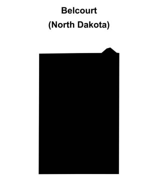Belcourt (Kuzey Dakota) boş ana hat haritası