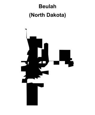 Beulah (Kuzey Dakota) boş ana hat haritası
