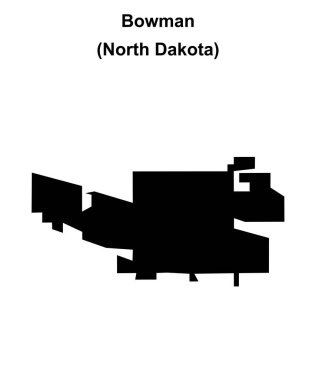 Bowman (Kuzey Dakota) boş ana hat haritası