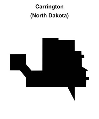 Carrington (Kuzey Dakota) boş ana hat haritası