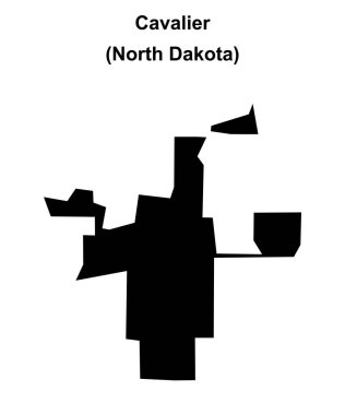 Cavalier (Kuzey Dakota) boş ana hat haritası