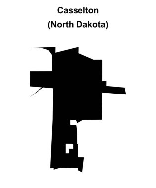Casselton (Kuzey Dakota) boş ana hat haritası