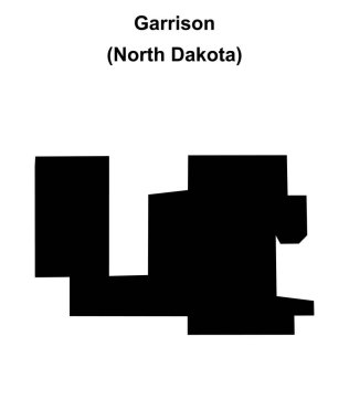 Garrison (Kuzey Dakota) boş ana hat haritası