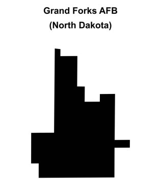 Grand Forks AFB (Kuzey Dakota) boş ana hat haritası