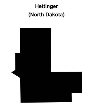 Hettinger (Kuzey Dakota) boş ana hat haritası