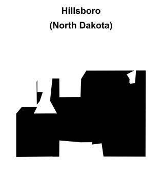 Hillsboro (Kuzey Dakota) boş ana hat haritası