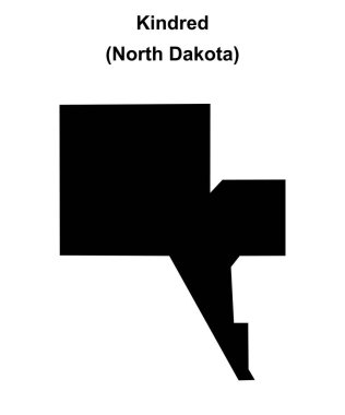 Kindred (Kuzey Dakota) boş ana hat haritası