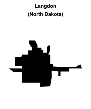 Langdon (Kuzey Dakota) boş ana hat haritası