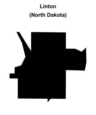 Linton (Kuzey Dakota) boş ana hat haritası