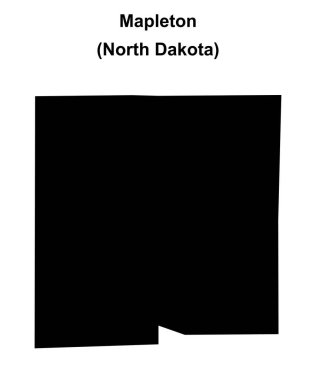 Mapleton (Kuzey Dakota) boş ana hat haritası