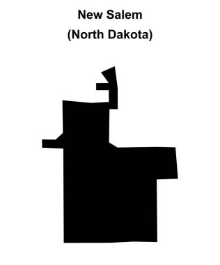 Yeni Salem (Kuzey Dakota) boş ana hat haritası