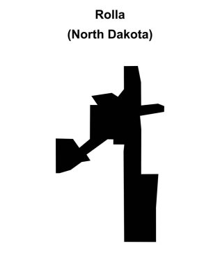 Rolla (Kuzey Dakota) boş ana hat haritası