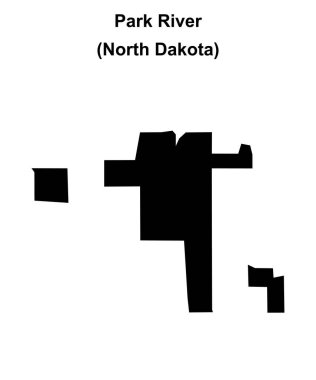 Park Nehri (Kuzey Dakota) boş ana hat haritası