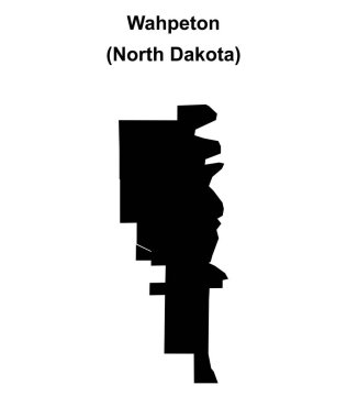 Wahpeton (Kuzey Dakota) boş ana hat haritası