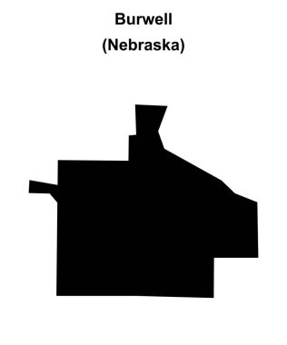 Burwell (Nebraska) boş ana hat haritası