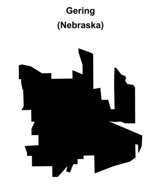 Gering (Nebraska) boş ana hat haritası