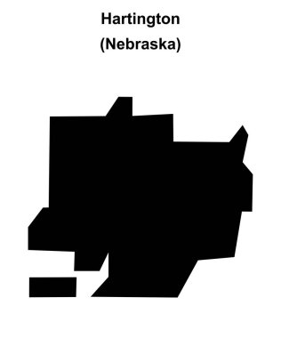 Hartington (Nebraska) boş ana hat haritası
