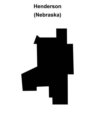 Henderson (Nebraska) boş ana hat haritası