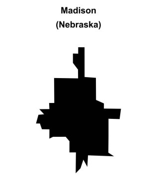 Madison (Nebraska) boş ana hat haritası